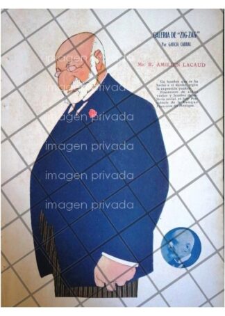 CARICATURA ANTIGUA. EMILIEN LACAUD 1920 /GARCIA CABRAL