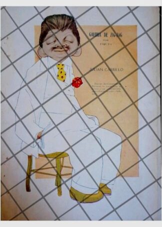 CARICATURA ANTIGUA JULIAN CARRILLO 1920 POR: AUDIFFRED
