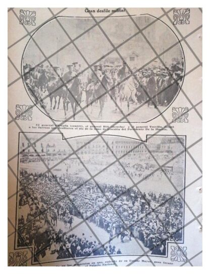 AFICHE ANTIGUO DESFILE MILITAR 1920 ALVARO OBREGON. GRAL. HILL - Image 2