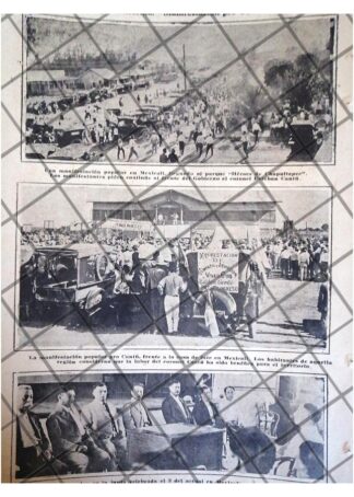AFICHE ANTIGUO MITIN PRO. ESTEBAN CANTU. B. CALIFORNIA 1920