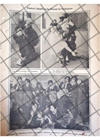 AFICHE ANTIGUO ESCUELA NORMAL DE MAESTRAS 1920