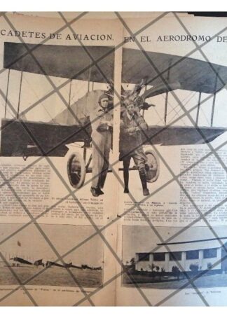 AFICHE ANTIGUO PRIMEROS CADETES FUERZA AEREA 1920
