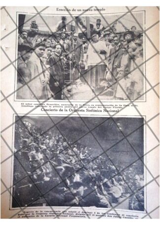 AFICHE ANTIGUO ORQUESTA SINFONICA NAC. 1920 Y OTROS