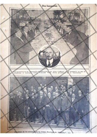 AFICHE ANTIGUO ORDEN MEXICANA DE ABOGADOS 1920 Y OTROS