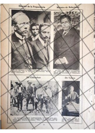 AFICHE RETRO. PROFESOR EZEQUIEL A. CHAVEZ Y OTROS 1920