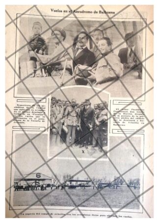 AFICHE RETRO 1RA PIEDRA ESCUELA DE AVIACION BALBUENA 1920