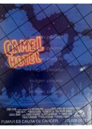 RARISIMO AFICHE RETRO PELICULA. CAMEL HOTEL /PARODIA