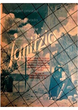 AFICHE DE CINE ANTIGUO PELICULA. JANITZIO 1935