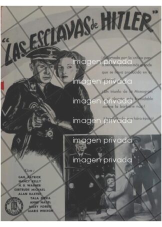 CARTEL ANTIGUO PELICULA. LAS ESCLAVAS DE HITLER 1944