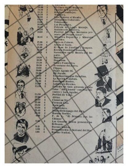 PUBLICIDAD RETRO TELESISTEMA MEXICANO 1969 MENU 10 - Image 2