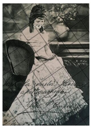 AFICHE RETRO LA CANTANTE SELICA PEREZ CARPIO 1930