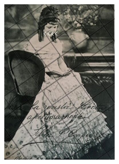 AFICHE RETRO LA CANTANTE SELICA PEREZ CARPIO 1930