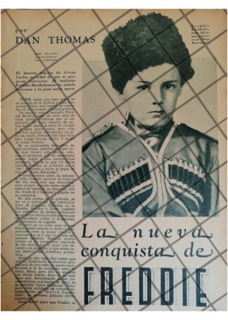 AFICHE ANTIGUO. ACTOR. Frederick Cecil Bartholomew 1935