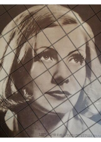 AFICHE ANTIGUO LA ACTRIZ GRETA GARBO, 1958
