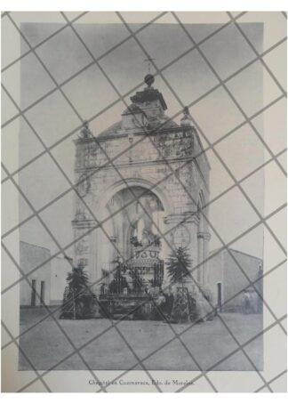 GRABADO ANTIGUO CHAPITEL DEL CALVARIO, CUERNAVACA 1938