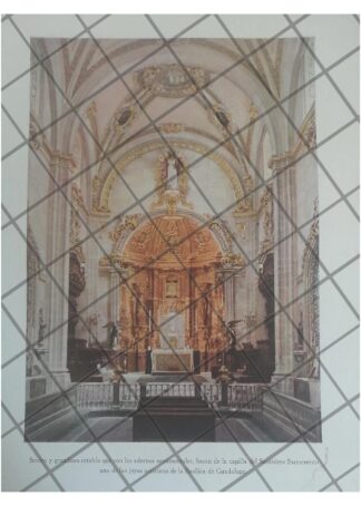 LITOGRAFIA ANTIGUA CAPILLA BASILICA DE GUADALUPE 1938