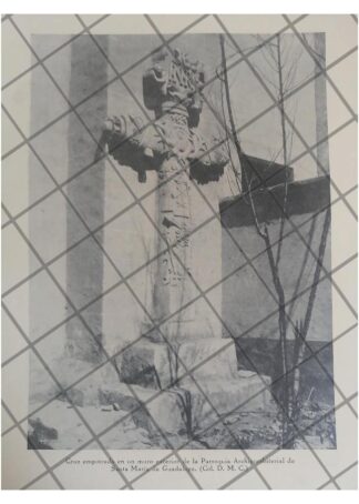 LITOGRAFIA ANTIGUA CRUZ PARROQUIA ARCHIPRESBITERIAL 1938