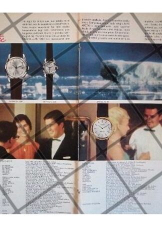 CARTEL PUBLICITARIO RETRO RELOJES NIVADA ANTARTIC 1962