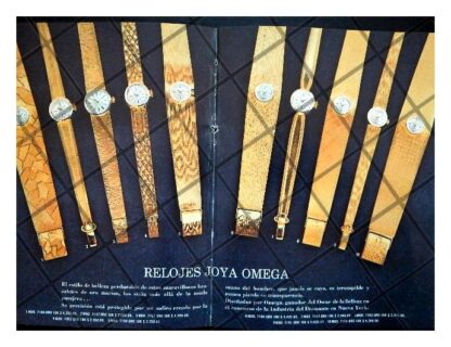 CARTEL RETRO RELOJES OMEGA SEAMASTER Y FOLLETO 1964 - Image 5