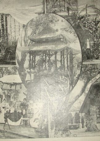 CARTEL ANTIGUO ORIGINAL DE KERMESSE EN LA PLAZA DE MIXCOAC 1897 /ASM