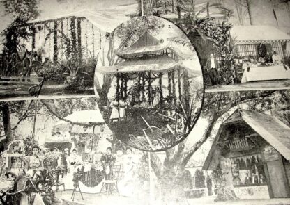 CARTEL ANTIGUO ORIGINAL DE KERMESSE EN LA PLAZA DE MIXCOAC 1897 /ASM - Image 3