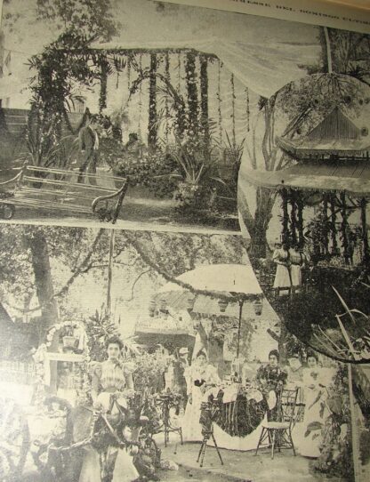 CARTEL ANTIGUO ORIGINAL DE KERMESSE EN LA PLAZA DE MIXCOAC 1897 /ASM - Image 4