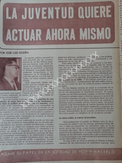 CARTEL ANTIGUO. CONFLICTO ESTUDIANTIL AGOSTO 1968 - Image 3