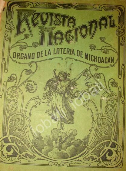 CARTEL ANTIGUO ORIGINAL DE LOTERIA DE MICHOACAN 1914 / MUY RARO - Image 2
