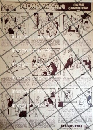 TIRA COMICA ANTIGUA MEMO MIGAJA POR GERMAN BUTZE. 1952 4