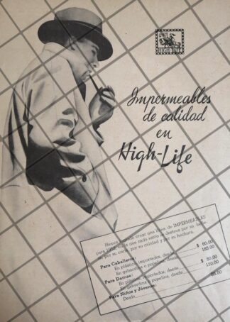 PUBLICIDAD RETRO TIENDA HIGH LIFE 1952 /12