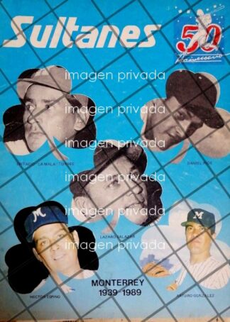PORTADA ANTIGUA 50 ANIVERSARIO DE SULTANES DE MONTERREY