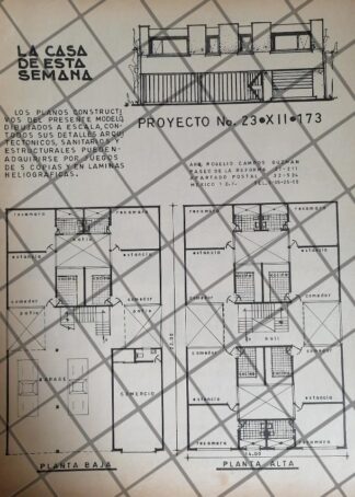 PUBLICIDAD RETRO ARQUITECTO ROGELIO CAMPOS GUZMAN 1969 3