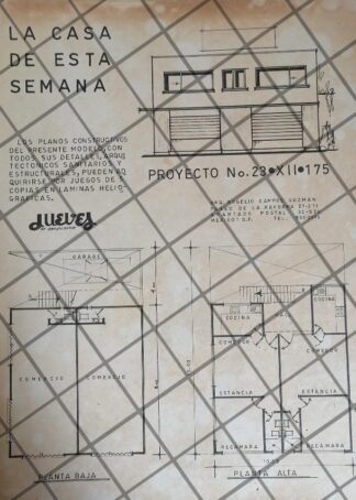 PUBLICIDAD RETRO ARQUITECTO ROGELIO CAMPOS GUZMAN 1969 2