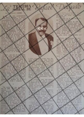 AFICHE RETRO EL POETA RAFAEL DELGADO 1939