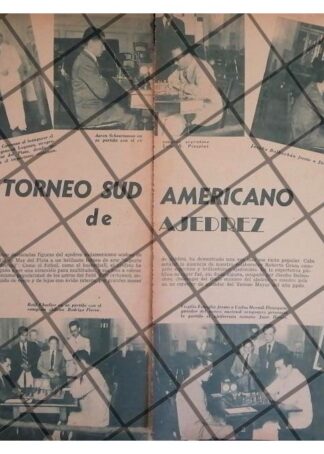 AFICHE RETRO TORNEO SUDAMERICANO DE AJEDREZ 1930