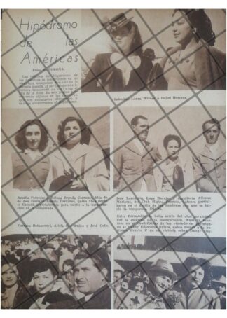 AFICHE RETRO JET SET EN HIPODROMO DE LAS AMERICAS 1944