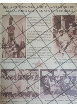 AFICHE RETRO EN EL MONUMENTO A PEDRO ANAYA 1953