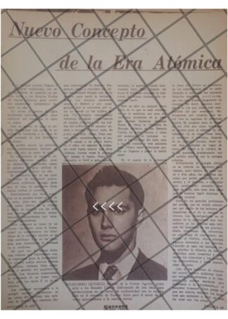 AFICHE RETRO MANUEL DE LA FUENTE AGUILAR ETC 1953