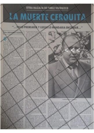 AFICHE RETRO PERIODISTA GUILLERMO PEREZ VERDUZO 1979