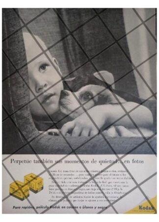 CARTEL PUBLICITARIO RETRO. KODAK NOSTALGIA 1957 N80