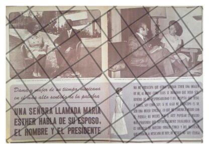 AFICHE RETRO ENTREVISTA A MARIA ESTHER ZUNO 1972