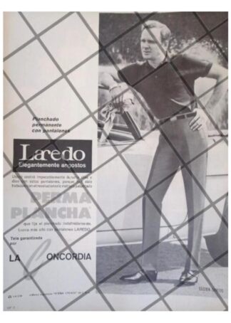 CARTEL PUBLICITARIO RETRO PANTALONES LAREDO 1964