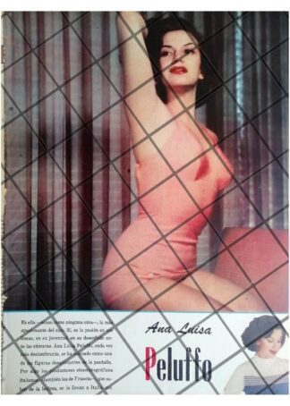 AFICHE RETRO ANA LUISA PELUFO SUS INICIOS 1956