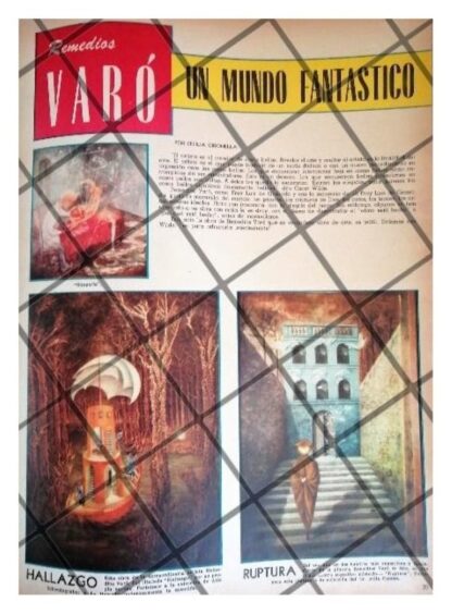 AFICHE RETRO LA PINTORA REMEDIOS VARO 1956 - Image 3