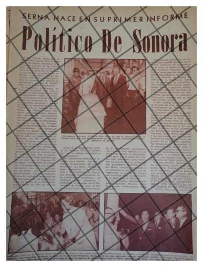 AFICHE RETRO 1er INFORME. FAUSTINO FELIX SERNA 1968