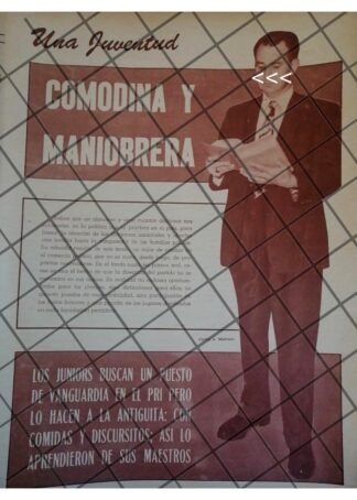 AFICHE RETRO CRITICAN A CARLOS MADRAZO SR. 1965