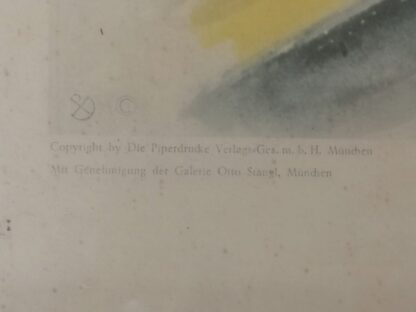 LITOGRAFIA ANTIGUA. GACELA, FRANZ MARC. GALERIA OTTO STANGL, EXPRESIONISMO - Image 5