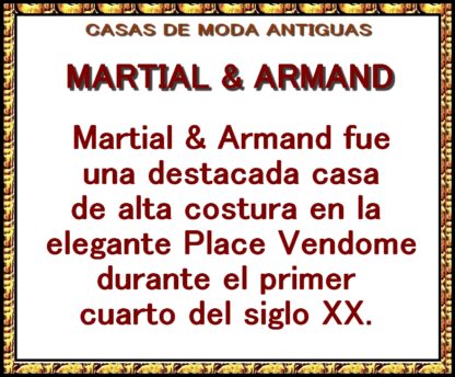 CARTEL PUBLICITARIO ANTIGUO 1907 VESTIDOS. MARTIAL & ARMAND - Image 2