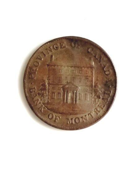 MONEDA ANTIGUA CANADA 1844 PROVINCIA DE CANADA - Image 2
