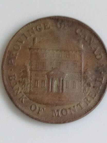 MONEDA ANTIGUA CANADA 1844 PROVINCIA DE CANADA - Image 3